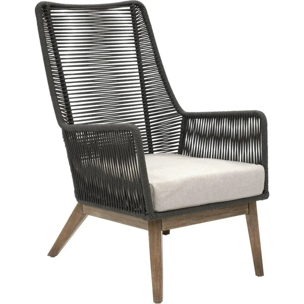 Marco Polo Lounge Chair - Grey Outdoor Lounge Chair-Outdoor Lounge Chairs-Seasonal Living-LOOMLAN