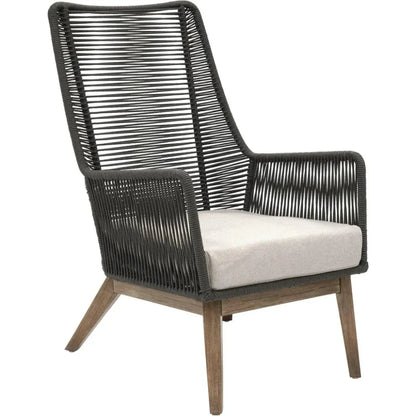 Marco Polo Lounge Chair - Grey Outdoor Lounge Chair-Outdoor Lounge Chairs-Seasonal Living-LOOMLAN