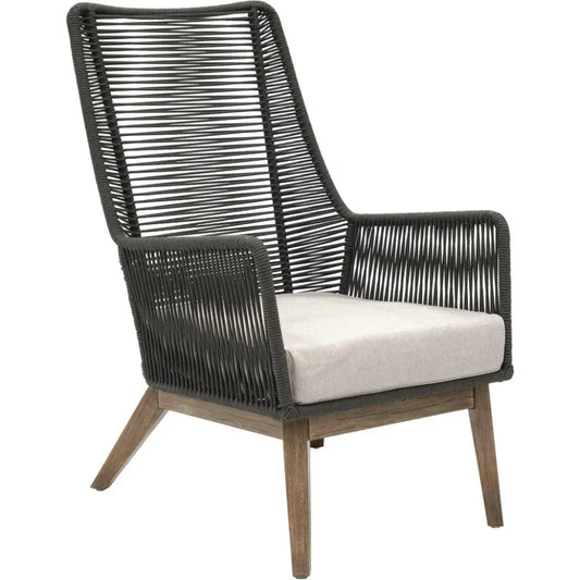 Marco Polo Lounge Chair - Grey Outdoor Lounge Chair-Outdoor Lounge Chairs-Seasonal Living-LOOMLAN