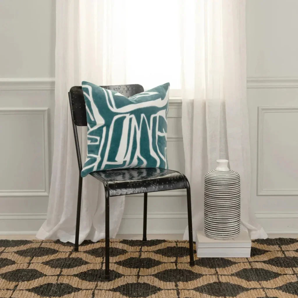 Marcos Abstract Down Filled Throw Pillow Covers - LOOMLAN - LOOMLAN - Throw Pillows