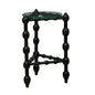Marcos Glass Topped Wooden Round End Table - LOOMLAN - Furniture Classics - Side Tables