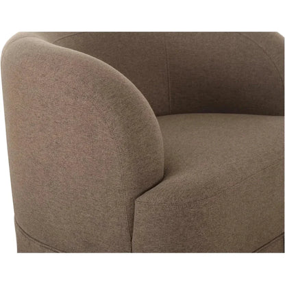 Maren Wood Beige Armless Swivel Chair - LOOMLAN - Moe's Home - Club Chairs