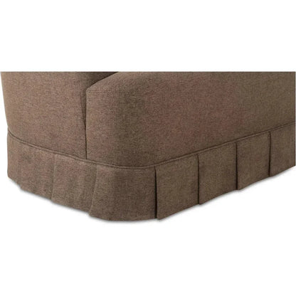 Maren Wood Beige Armless Swivel Chair - LOOMLAN - Moe's Home - Club Chairs