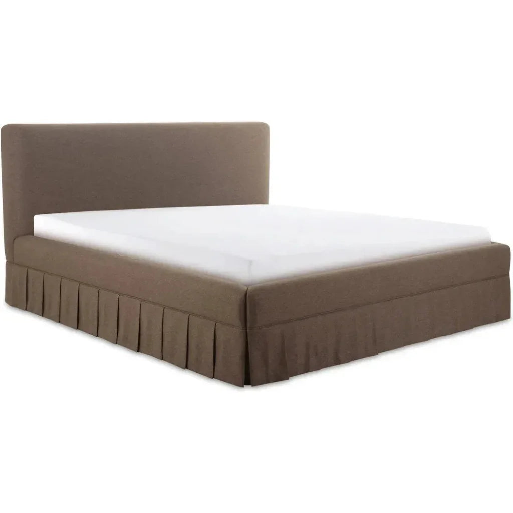 Maren Wood Brown Bed - LOOMLAN - Moe's Home - Beds