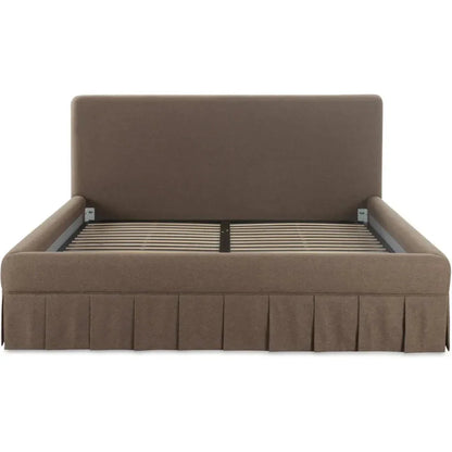 Maren Wood Brown Bed - LOOMLAN - Moe's Home - Beds