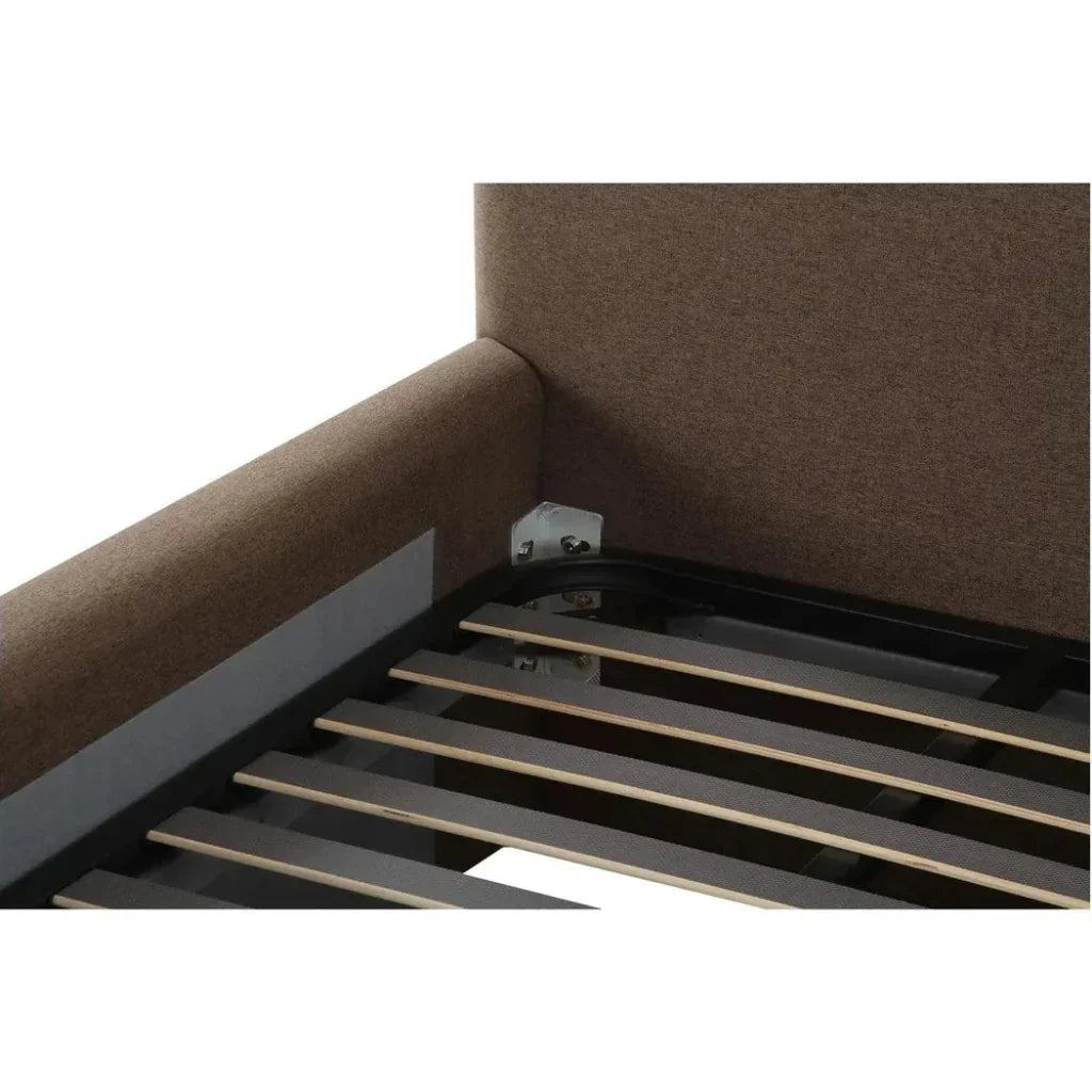 Maren Wood Brown Bed - LOOMLAN - Moe's Home - Beds