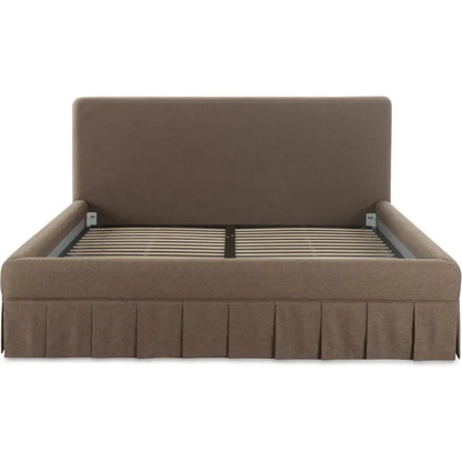 Maren Wood Brown Bed - LOOMLAN - Moe's Home - Beds