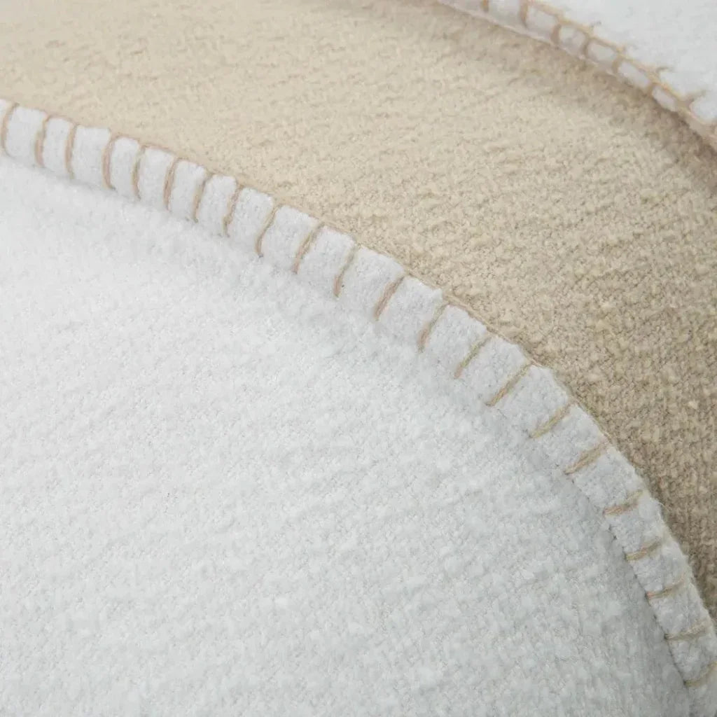 Margo Striped White Lumbar Pillow Insert - LOOMLAN - LOOMLAN - Throw Pillows