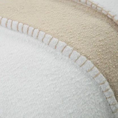 Margo Striped White Lumbar Pillow Insert - LOOMLAN - LOOMLAN - Throw Pillows