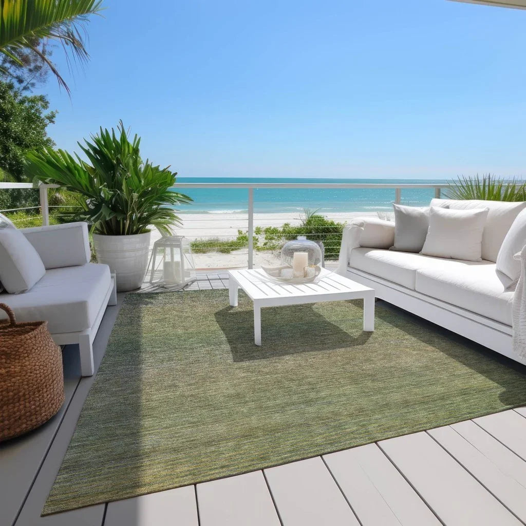 Maria Green Washable Indoor - Outdoor Rug - LOOMLAN - LOOMLAN Rugs - Outdoor Rugs