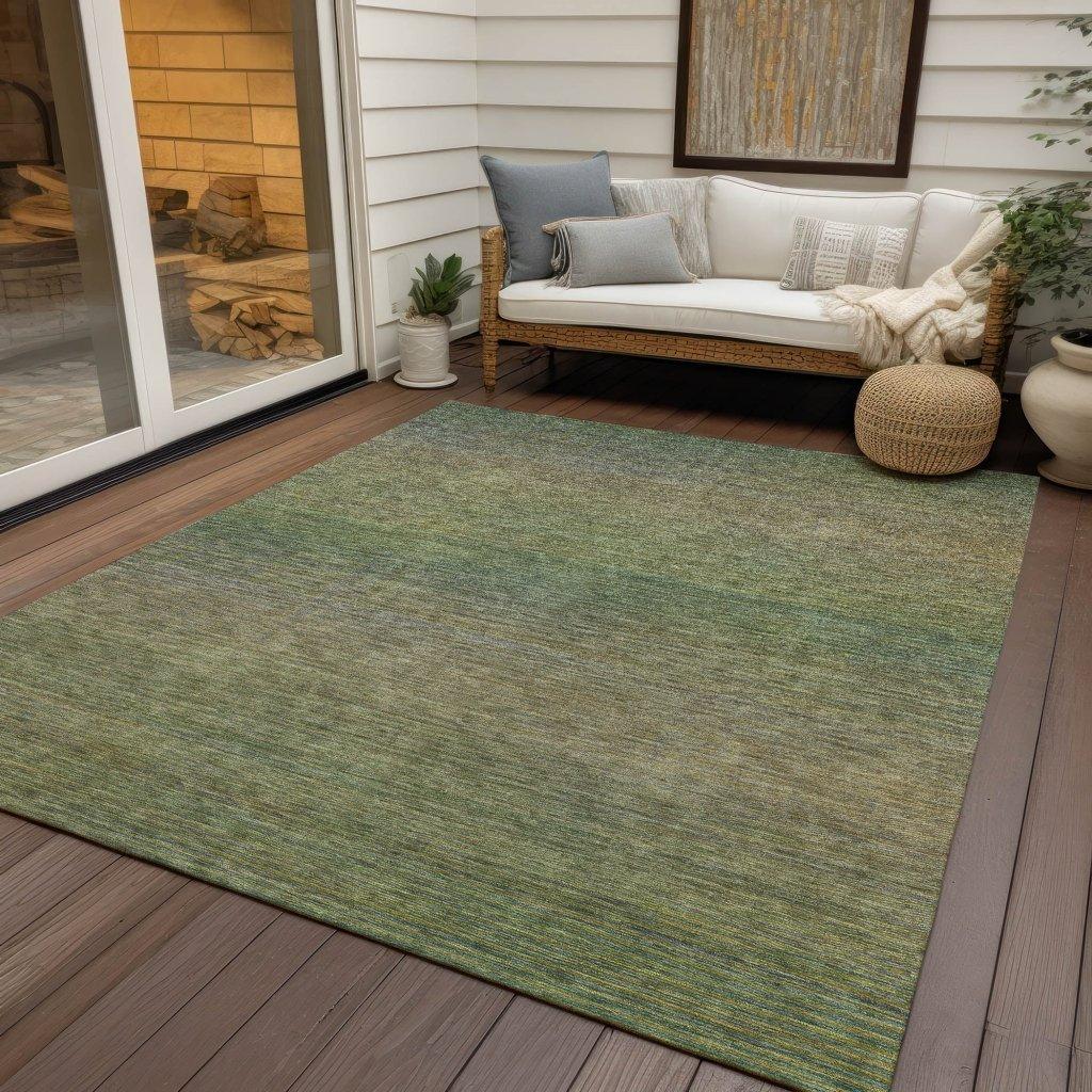 Maria Green Washable Indoor - Outdoor Rug - LOOMLAN - LOOMLAN Rugs - Outdoor Rugs