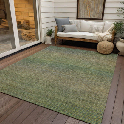 Maria Green Washable Indoor - Outdoor Rug - LOOMLAN - LOOMLAN Rugs - Outdoor Rugs