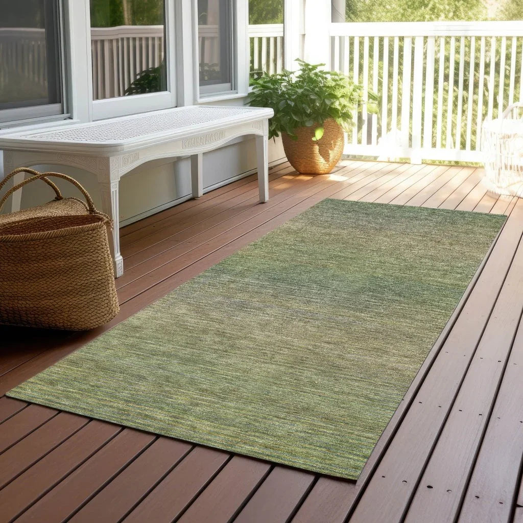 Maria Green Washable Indoor - Outdoor Rug - LOOMLAN - LOOMLAN Rugs - Outdoor Rugs