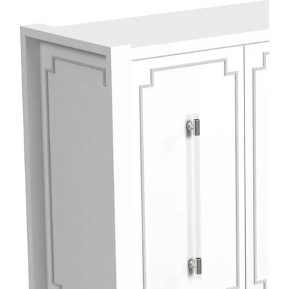 Mariah MDF and Acrylic White Server - LOOMLAN - Bassett Mirror - Sideboards