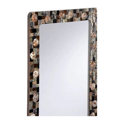 Mariel Wood Framed Wall Mirror - LOOMLAN - Chelsea House - Wall Mirrors
