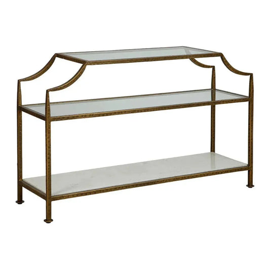 Marietta Iron d Rectangular Console Table - LOOMLAN - Furniture Classics - Console Tables