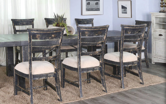 Marina Fabric Armless Dining Chair 2PC