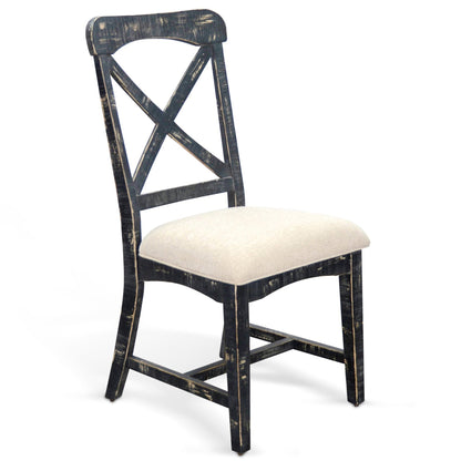 Marina Fabric X Back Dining Chair 2PC