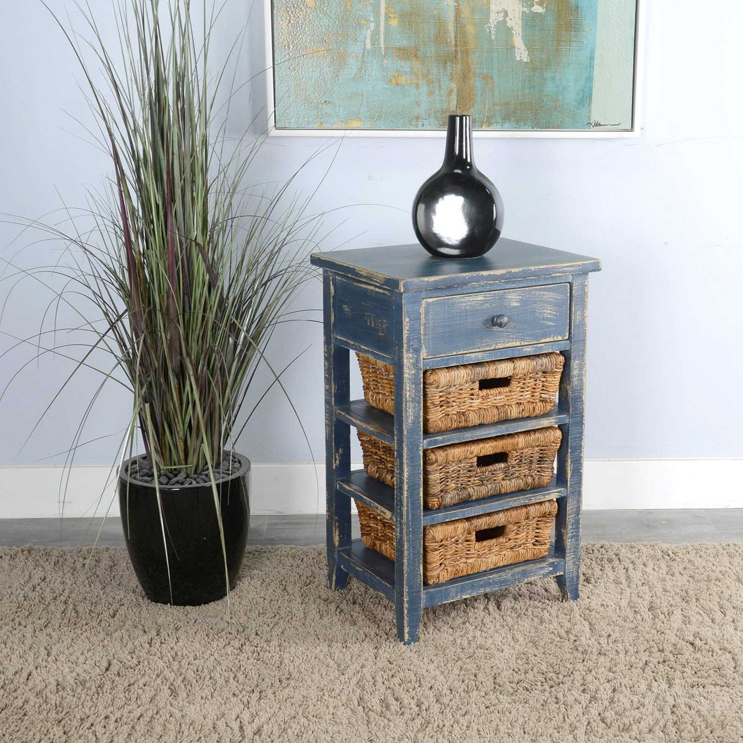 Marina One Drawer Storage Table