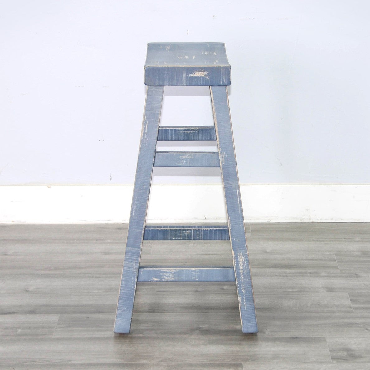 Marina Saddle Seat Wood Barstool 2PC