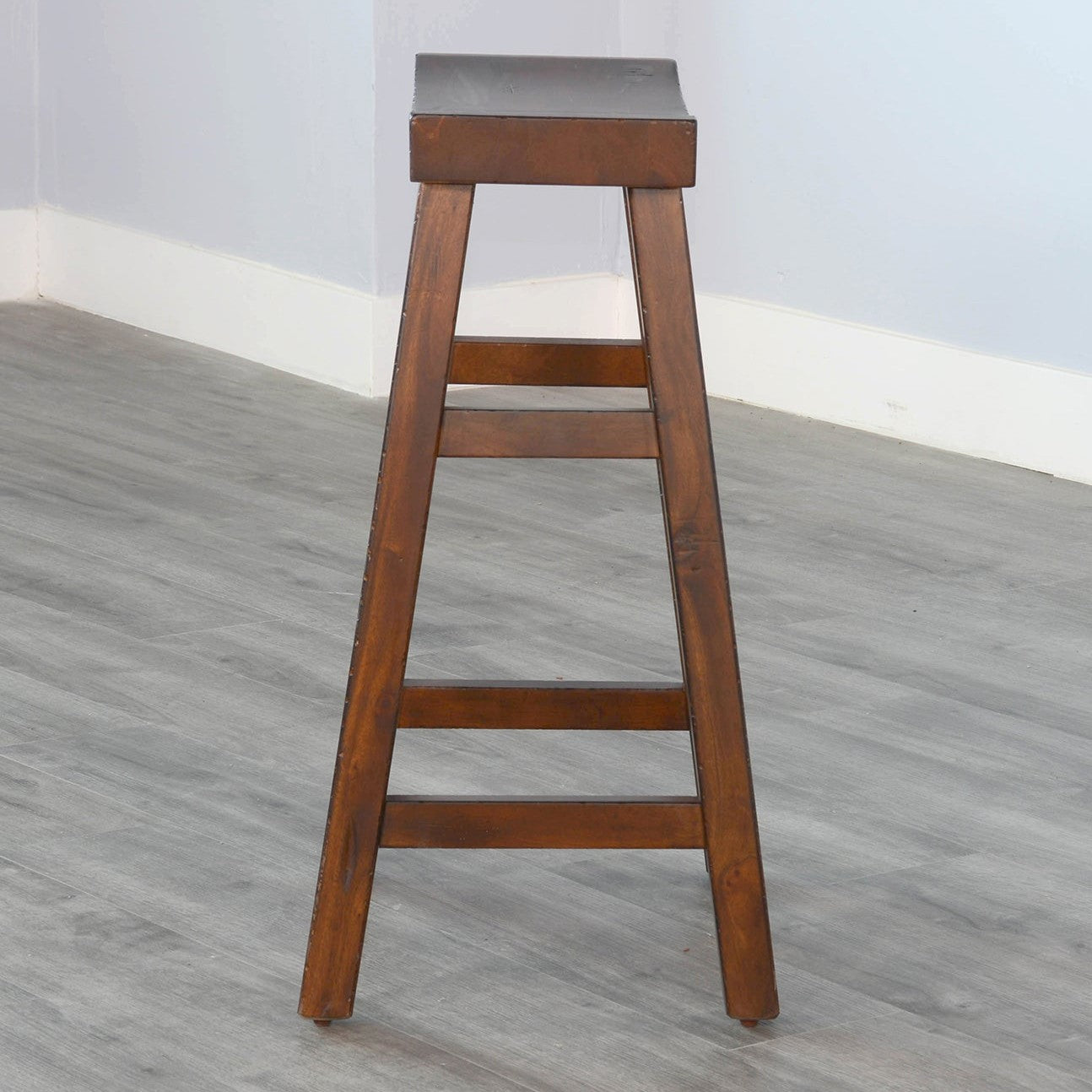 Marina Saddle Seat Wood Barstool 2PC