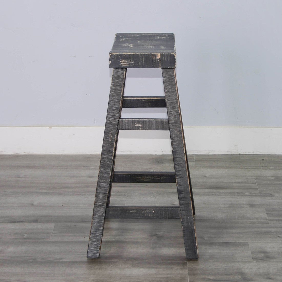 Marina Saddle Seat Wood Barstool 2PC