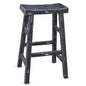 Marina Saddle Seat Wood Barstool 2PC