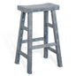 Marina Saddle Seat Wood Barstool 2PC