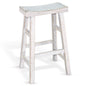 Marina Saddle Seat Wood Barstool 2PC