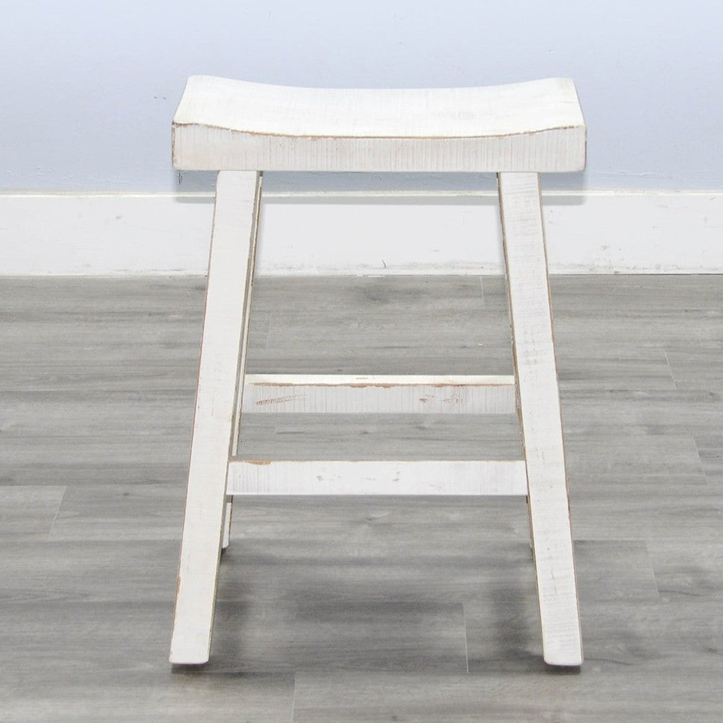 Marina Saddle Seat Wooden Counter Stool 2PC