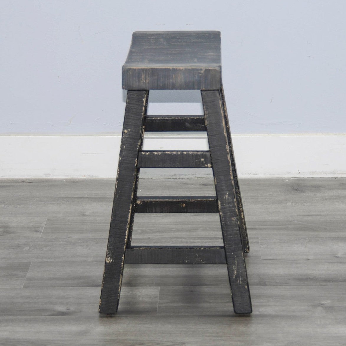 Marina Saddle Seat Wooden Counter Stool 2PC