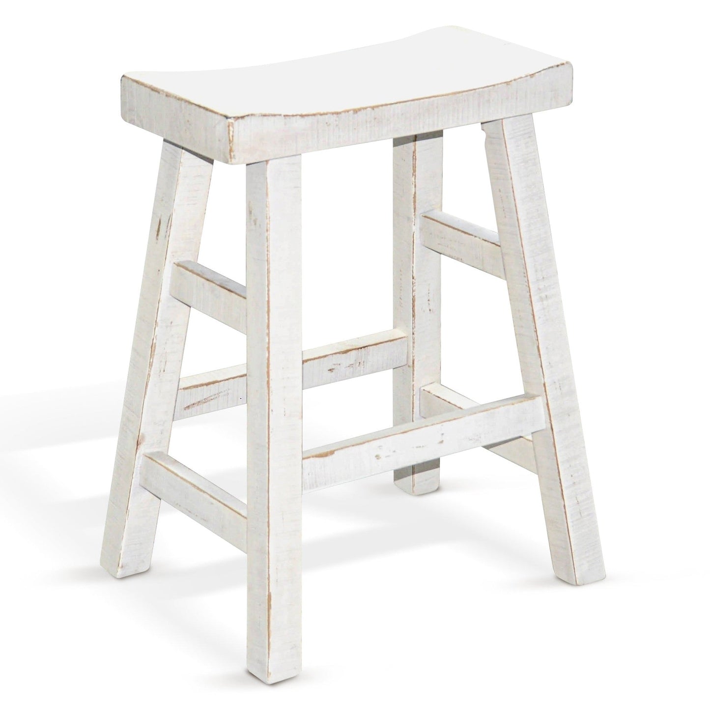 Marina Saddle Seat Wooden Counter Stool 2PC