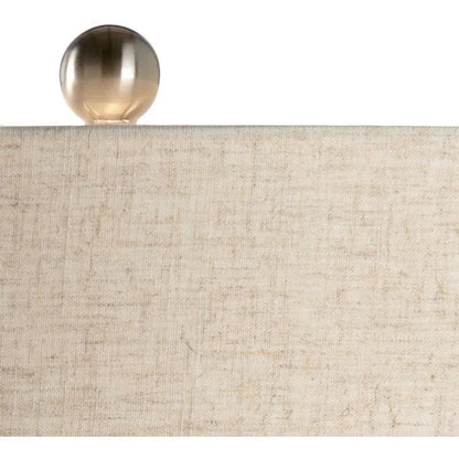 Marina White Glazed Ceramic Table Lamp - Ice - LOOMLAN - Wildwood - Table Lamps