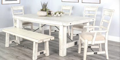 Marina Wooden Dining Bench with Turnbuckle