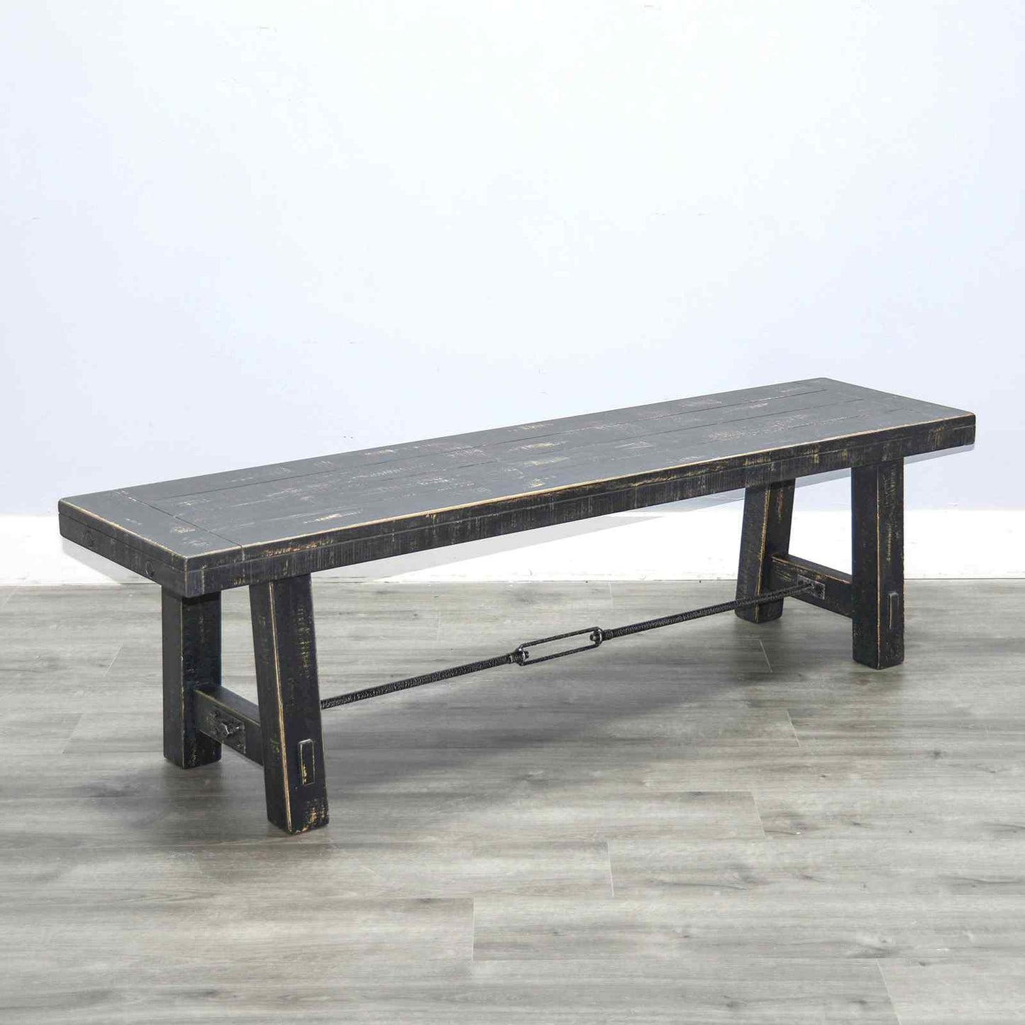 Marina Wooden Dining Bench with Turnbuckle