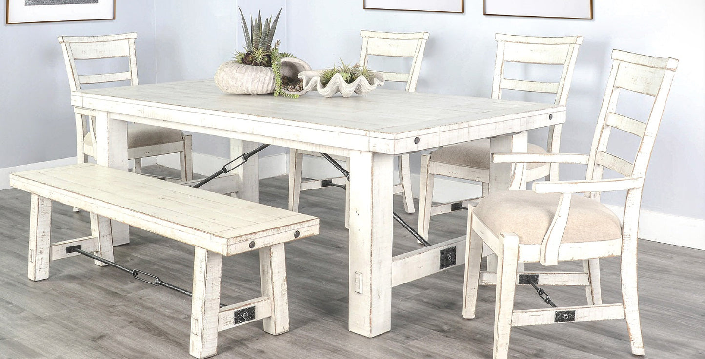 Marina Wooden Dining Bench with Turnbuckle
