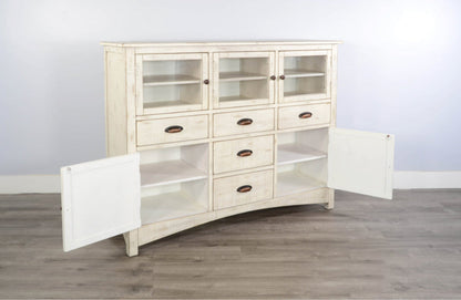Marina Wooden White Sideboard