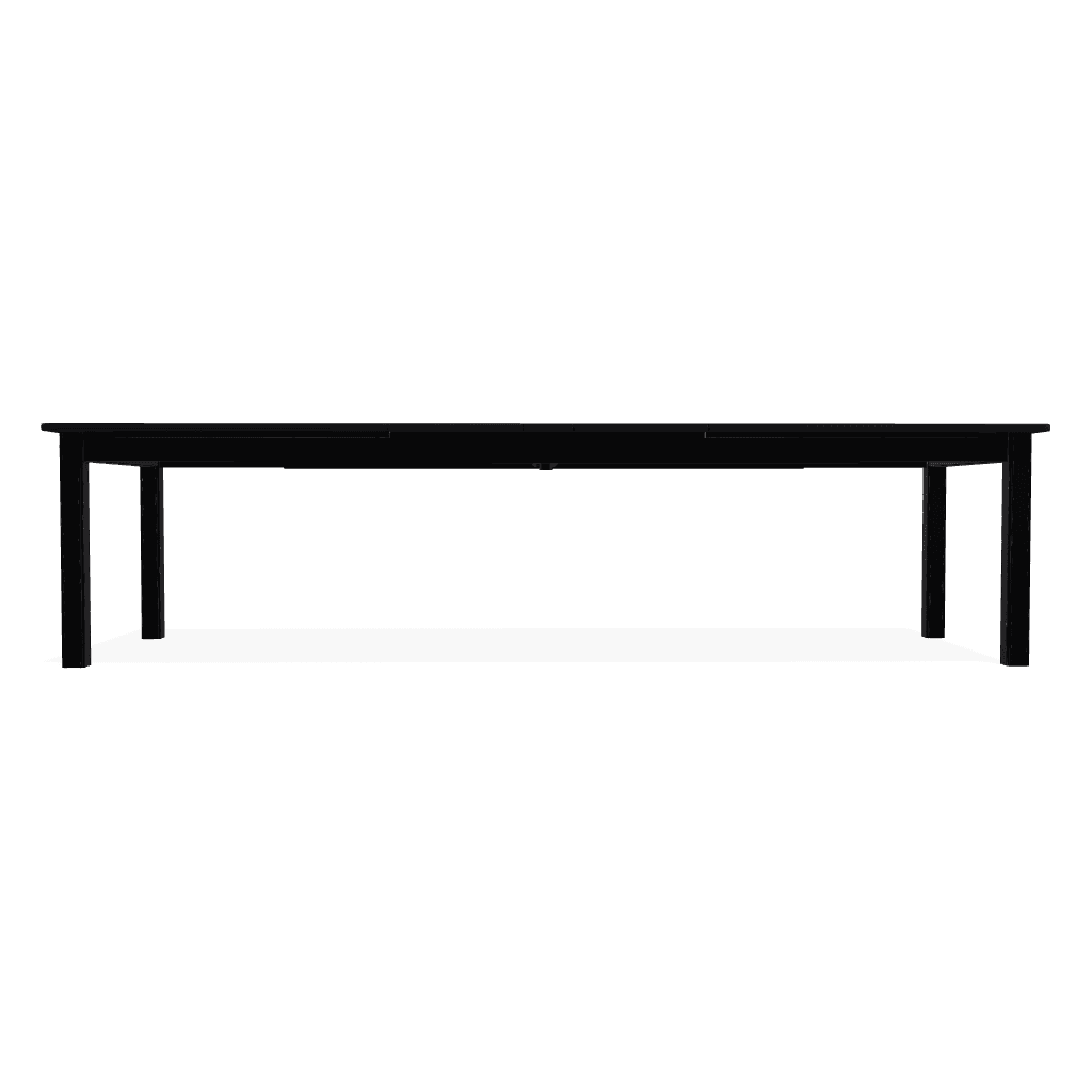 Polymer Rectangular Extension Dining Table-Outdoor Dining Tables-Telescope-LOOMLAN