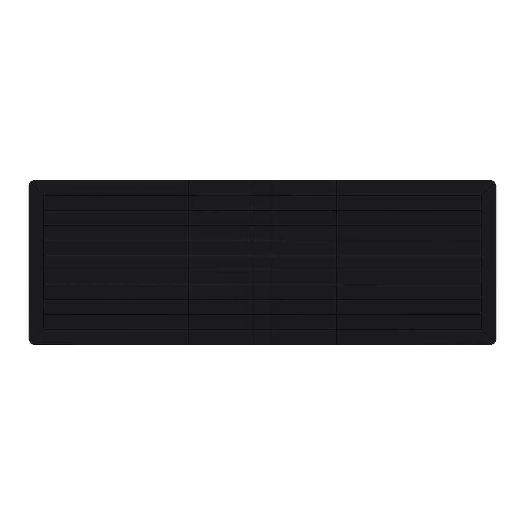 Polymer Rectangular Extension Dining Table-Outdoor Dining Tables-Telescope-LOOMLAN