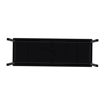 Polymer Rectangular Extension Dining Table-Outdoor Dining Tables-Telescope-LOOMLAN