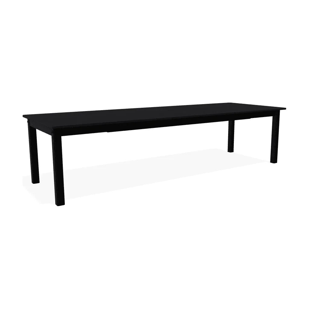 Polymer Rectangular Extension Dining Table-Outdoor Dining Tables-Telescope-LOOMLAN
