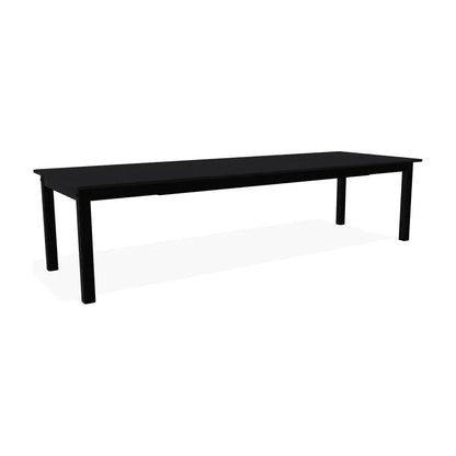 Polymer Rectangular Extension Dining Table-Outdoor Dining Tables-Telescope-LOOMLAN
