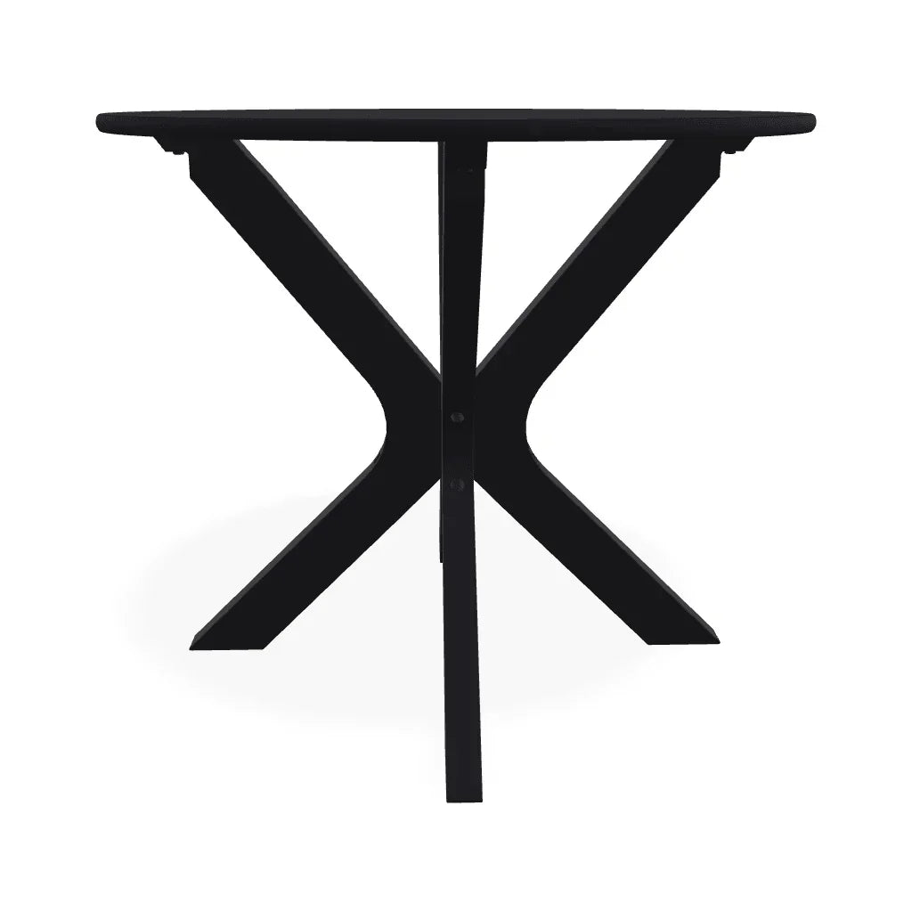 23" Slat Marine Grade Polymer Round End Table - LOOMLAN - Telescope - Outdoor Side Tables