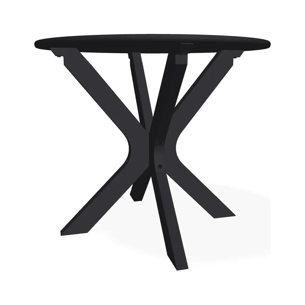 23" Slat Marine Grade Polymer Round End Table - LOOMLAN - Telescope - Outdoor Side Tables