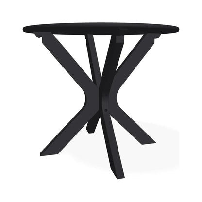 23" Slat Marine Grade Polymer Round End Table - LOOMLAN - Telescope - Outdoor Side Tables