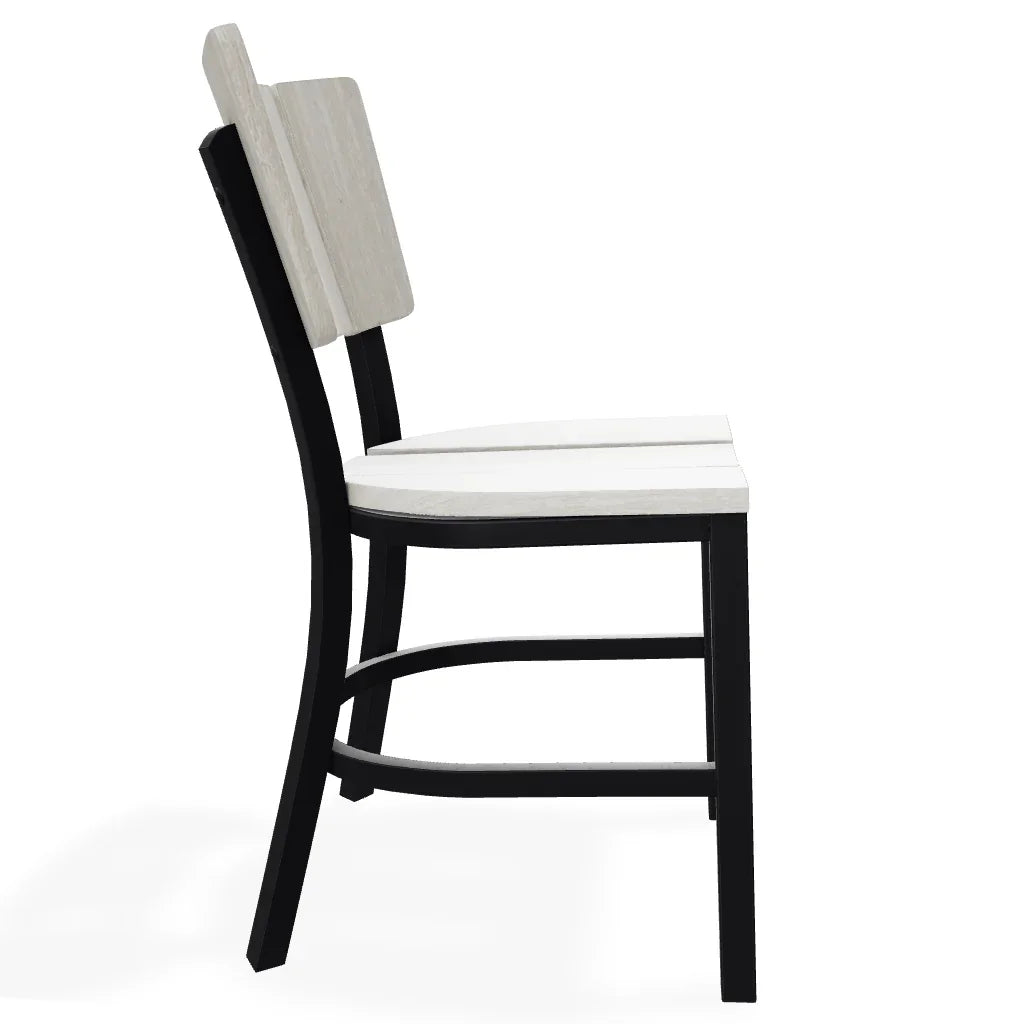 Marine Grade Polymer Aluminum Stacking Bistro Chair-Outdoor Accent Chairs-Telescope-LOOMLAN