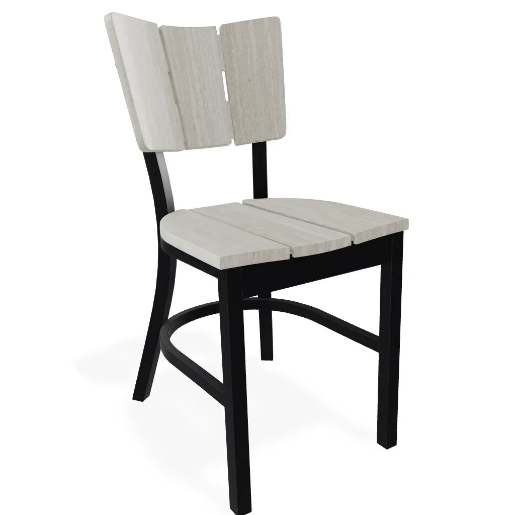 Marine Grade Polymer Aluminum Stacking Bistro Chair-Outdoor Accent Chairs-Telescope-LOOMLAN