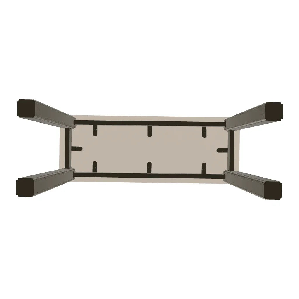 10" X 27" Marine Grade Polymer Chaise Table - LOOMLAN - Telescope - Outdoor Side Tables