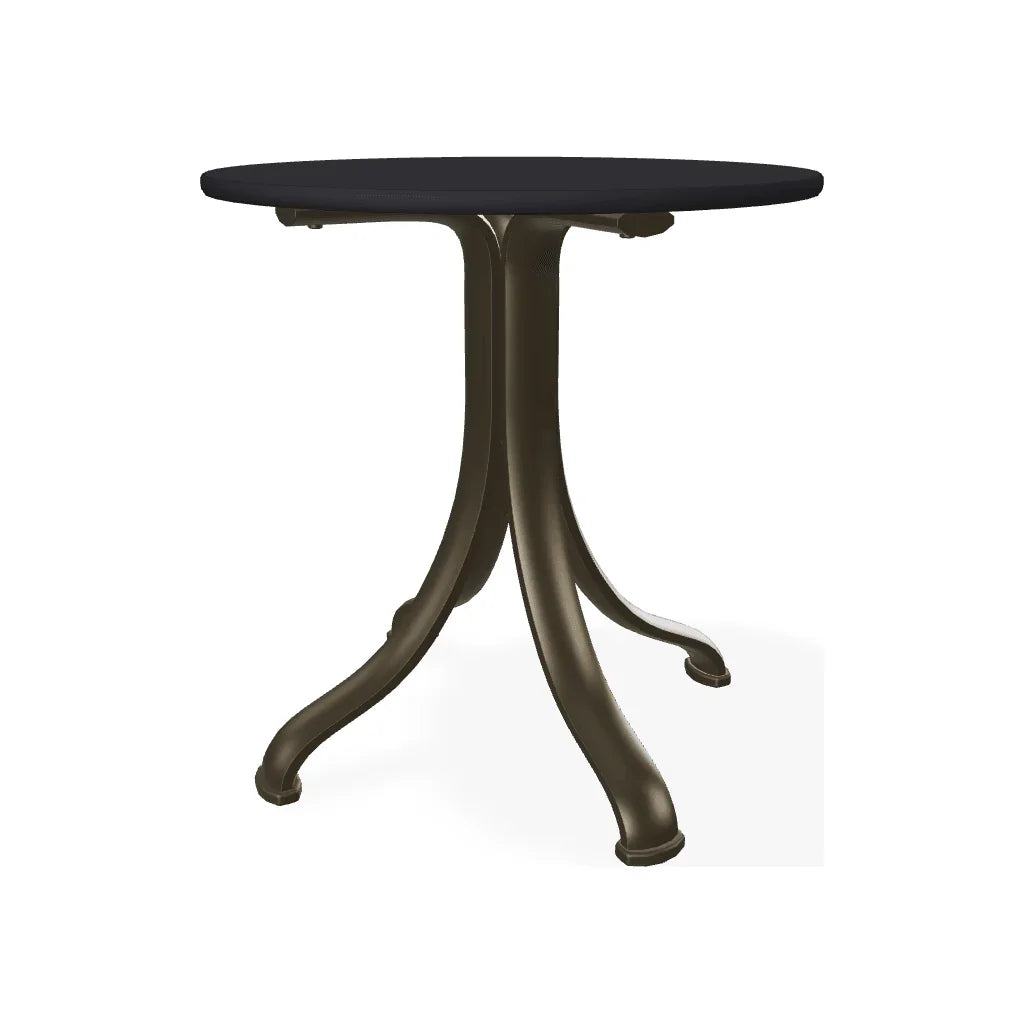 18" Round Marine Grade Polymer Top End Table - LOOMLAN - Telescope - Outdoor Side Tables