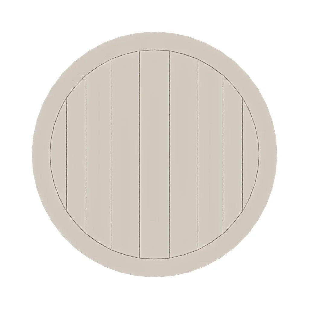 21" Round Marine Grade Polymer Deluxe End Table - LOOMLAN - Telescope - Outdoor Side Tables